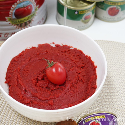 sauce tomate à la pâte de tomate en conserve de qualité supérieure facile à ouvrir